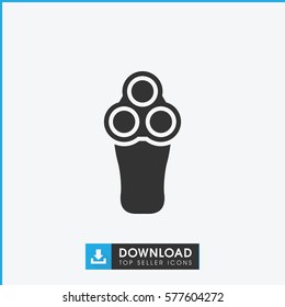 electric razor icon illustration isolated vector sign symbol