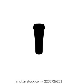 Electric razor icon. Simple style barber shop big sale poster background symbol. Electric razor brand logo design element. Electric razor t-shirt printing. vector for sticker.