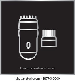 Electric Razor icon symbol. Beauty Salon icon. Eps10 vector illustration.