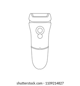 Electric razor icon, vector illustration design. Barbershop objects collection.