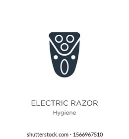 Electric razor icon vector. Trendy flat electric razor icon from hygiene collection isolated on white background. Vector illustration can be used for web and mobile graphic design, logo, eps10