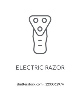 Electric razor linear icon. Modern outline Electric razor logo concept on white background from Hygiene collection. Suitable for use on web apps, mobile apps and print media.