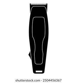 Electric razor modern shaver silhouette. Vector image