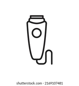 Electric Razor Outline Icon Vector Illustration