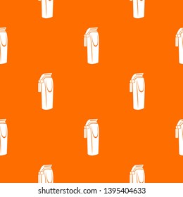 Electric razor pattern vector orange for any web design best