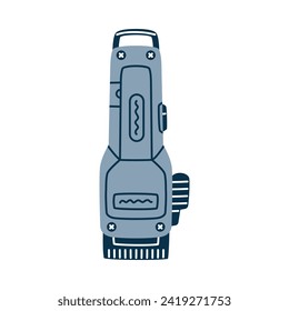 Electric Razor as Professional Hairdressing Tool and Accessory for Hairdo Vector Illustration