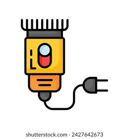 Electric razor, shaving machine, hair trimmer, hair shaving machine vector design