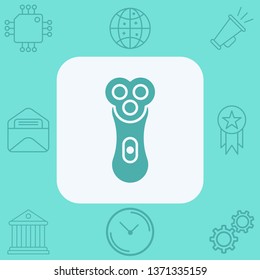 Electric razor vector icon sign symbol