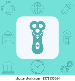 Electric razor vector icon sign symbol