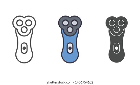 Electric razor vector icon sign symbol