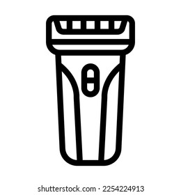 Electric Razor Vector Line Icon Design