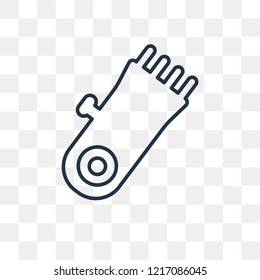 Electric razor vector outline icon isolated on transparent background, high quality linear Electric razor transparency concept can be used web and mobile