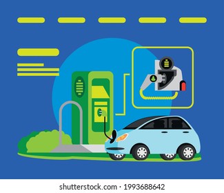 electric recharge station for cars