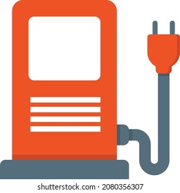 Electric recharging point Concept, Charging Plug Vector Icon Design, Motor Vehicle Service and automobile repair shop Symbol, Lorry spare parts Sign, automotive technician equipment stock illustration