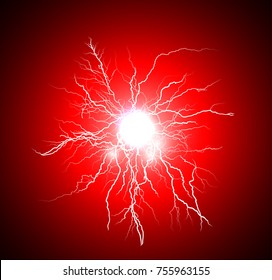 electric red sparks