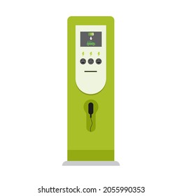
Elektrische Tankstelle. Vektorgrafik