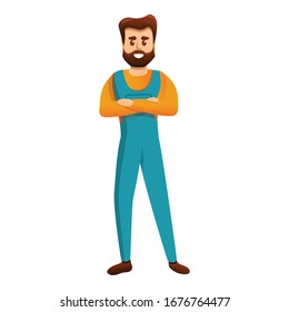 Electric repairman icon. Cartoon of electric repairman vector icon for web design isolated on white background