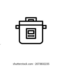electric rice cooker icon vector illustration logo template for many purpose. Isolated on white background.