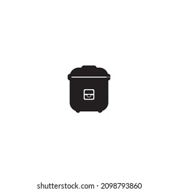 Icono de cocina de arroz eléctrico aislado