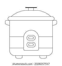 Electric Rice Cooker illustration vector design on White Background