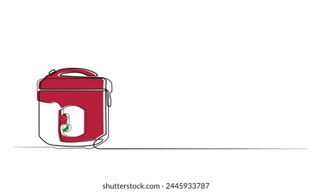 electric rice cooker line art drawing.automatic rice cooker line drawing
