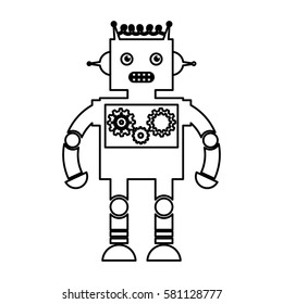 electric robot avatar character