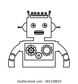 electric robot avatar character