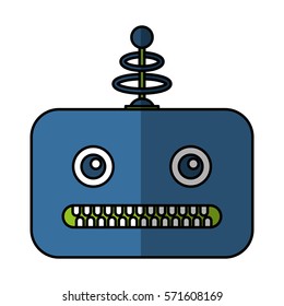 electric robot avatar character vector illustration design