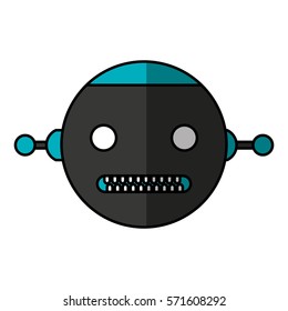 electric robot avatar character vector illustration design