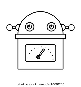 electric robot avatar character vector illustration design