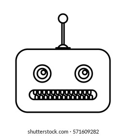 electric robot avatar character vector illustration design