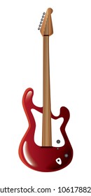 Electric rock guitar