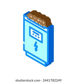 electric sauna isometric icon vector. electric sauna sign. isolated symbol illustration