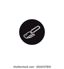Vector de icono de hoja de sierra eléctrica