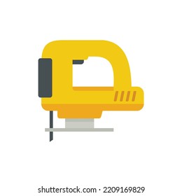 Electric saw icon. Flat illustration of Electric saw vector icon isolated on white background