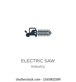 Electric saw icon vector. Trendy flat electric saw icon from industry collection isolated on white background. Vector illustration can be used for web and mobile graphic design, logo, eps10