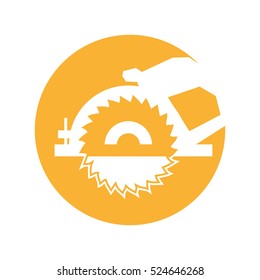 electric saw isolated icon vector illustration design