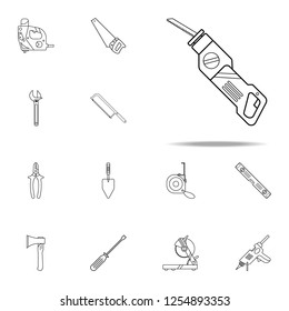 electric saw knife icon. Home repair tool icons universal set for web and mobile