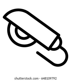 Electric saw Line Vector Icon