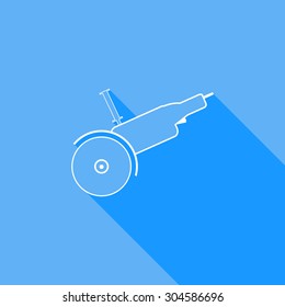 Electric saw. Vector illustration.