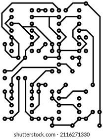 Electric scheme for design use. Vector illustration.