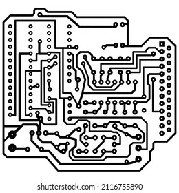 Electric scheme for design use. Vector illustration.