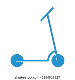 Electric scooter icon design illustration