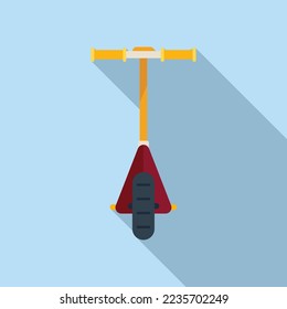 Electric scooter icon flat vector. Kick transport. Bike charge