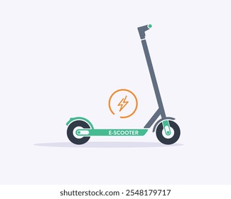 Icono de scooter eléctrico. Ilustrador de Vector de estilo plano de alta calidad.