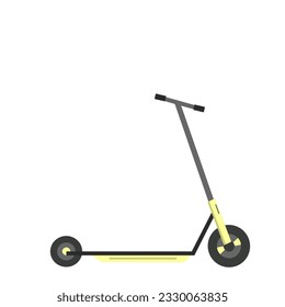Electric scooter icon. Kick scooter, Eco transport symbol. Isolated on white background, Vector illustration. Vector illustration