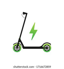 Electric Scooter Icon. Modern lifestyle. Eco transport for city lifestyle. Scooter. Vector stock illustration.