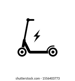 Electric scooter icon simple design