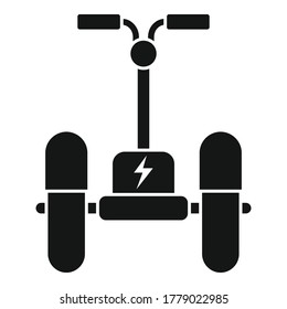 Electric scooter icon. Simple illustration of electric scooter vector icon for web design isolated on white background
