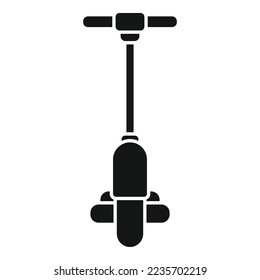 Electric scooter icon simple vector. Kick transport. Bike charge